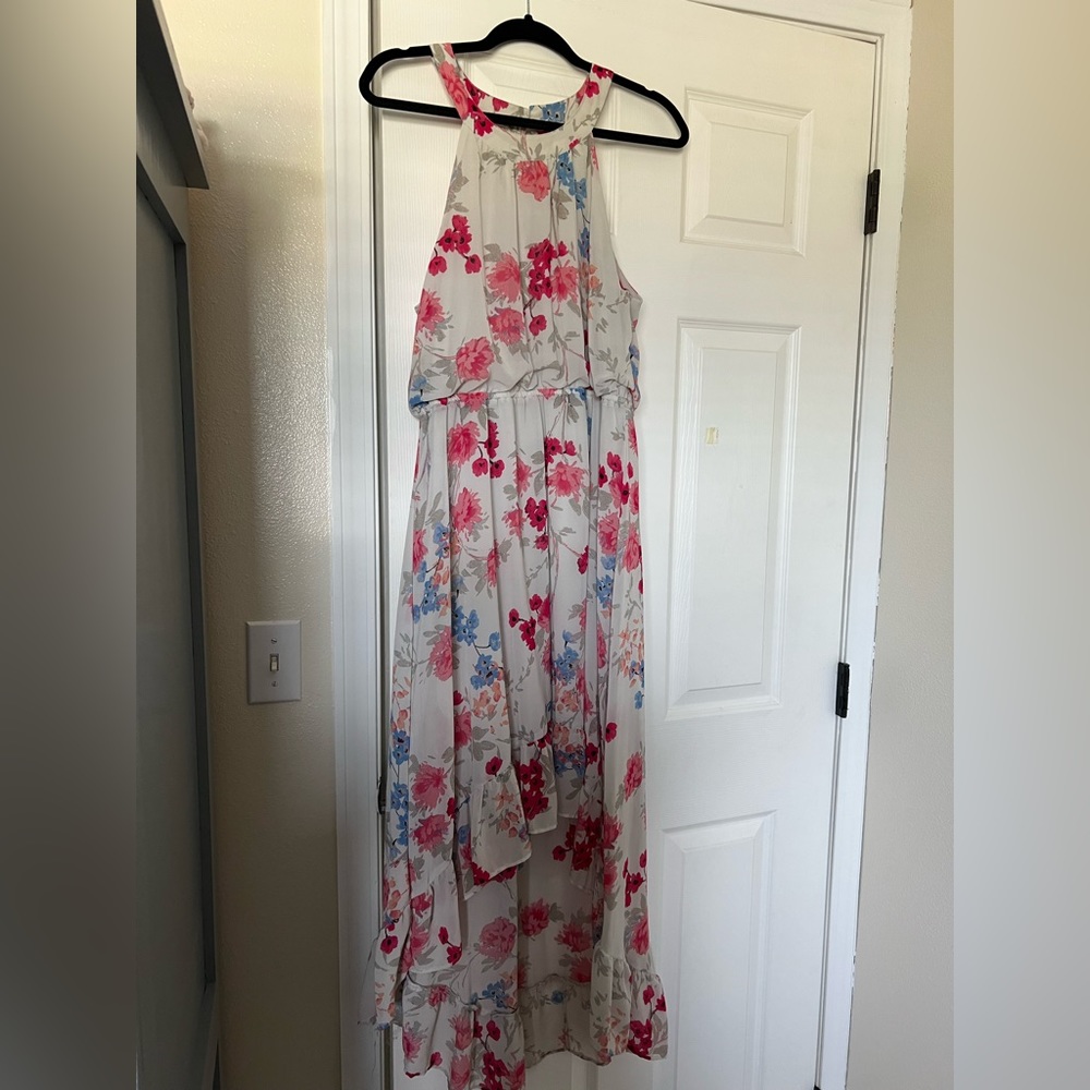 Elle size large high low dress
